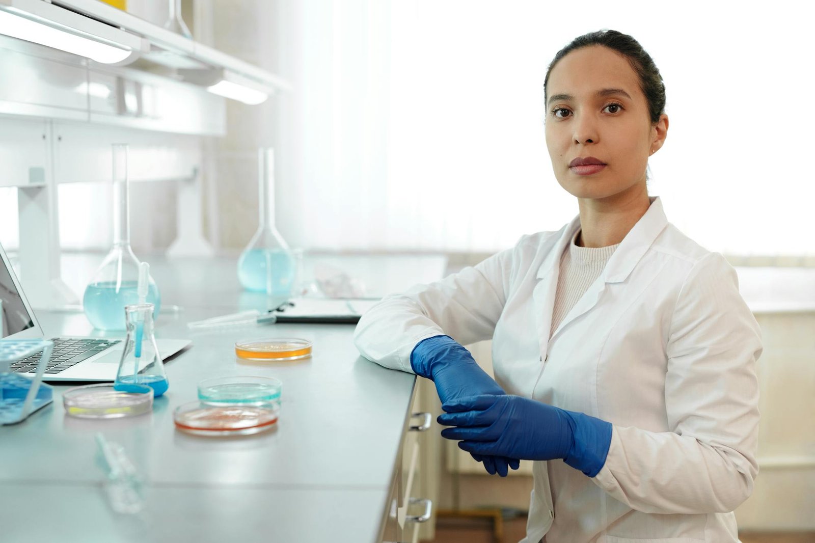 Dr. Mira Halversson, PrimaGround founder, in the lab